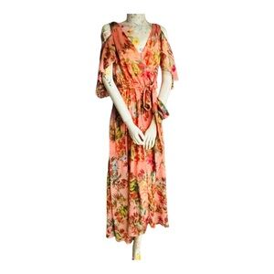 Floral Pink Maxi Dress